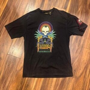 Black and multi-coloured Mecca Y2K tee